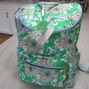 Lilly Pulitzer Spearmint Blossom Views Insulated Back Pack